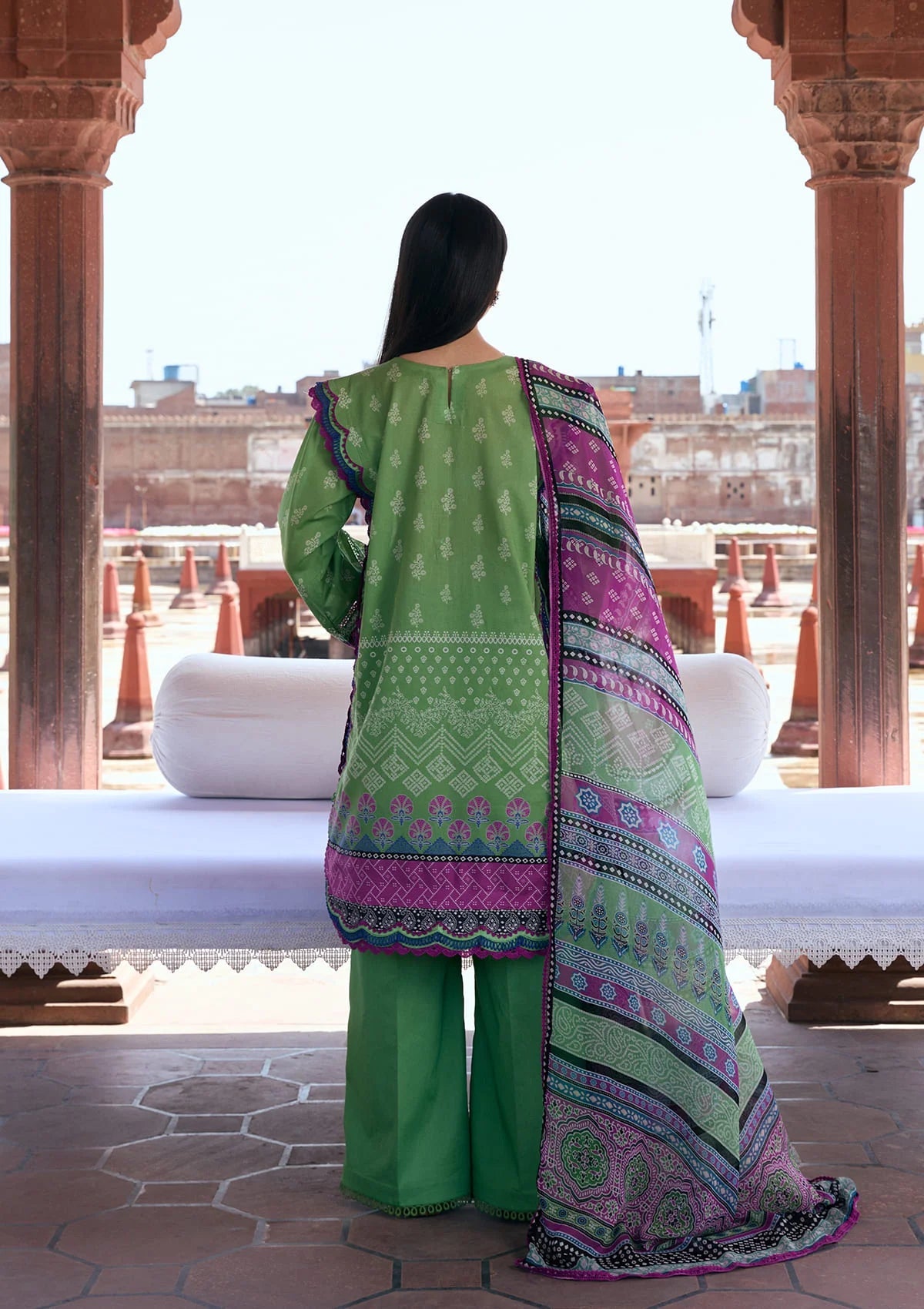 Kahf Aangan Prints Chiffon '26 – Rumi – Unstitched 3 Piece
