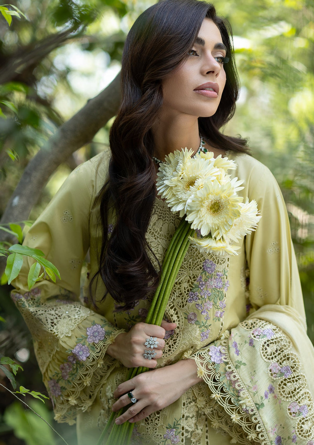 Elaf Luxury Lawn Vol II '26 – Butter Yellow – Unstitched 3 Piece