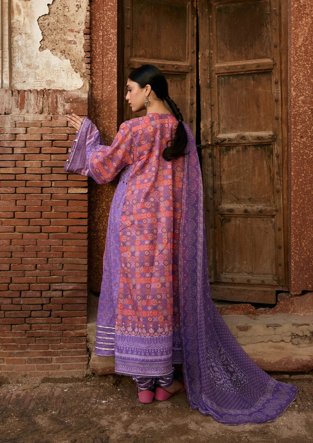 Kahf Aangan Prints Chiffon '26 – Zarmeena – Unstitched 3 Piece