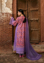 Kahf Aangan Prints Chiffon '26 – Zarmeena – Unstitched 3 Piece