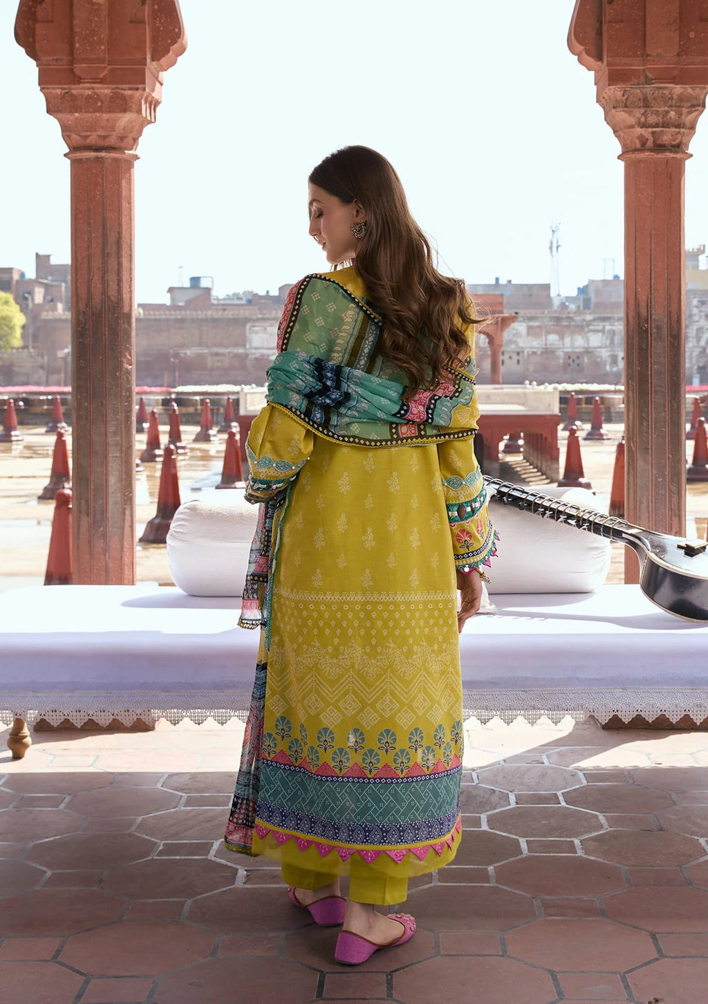 Kahf Aangan Prints Chiffon '26 – Zarafshan – Unstitched 3 Piece