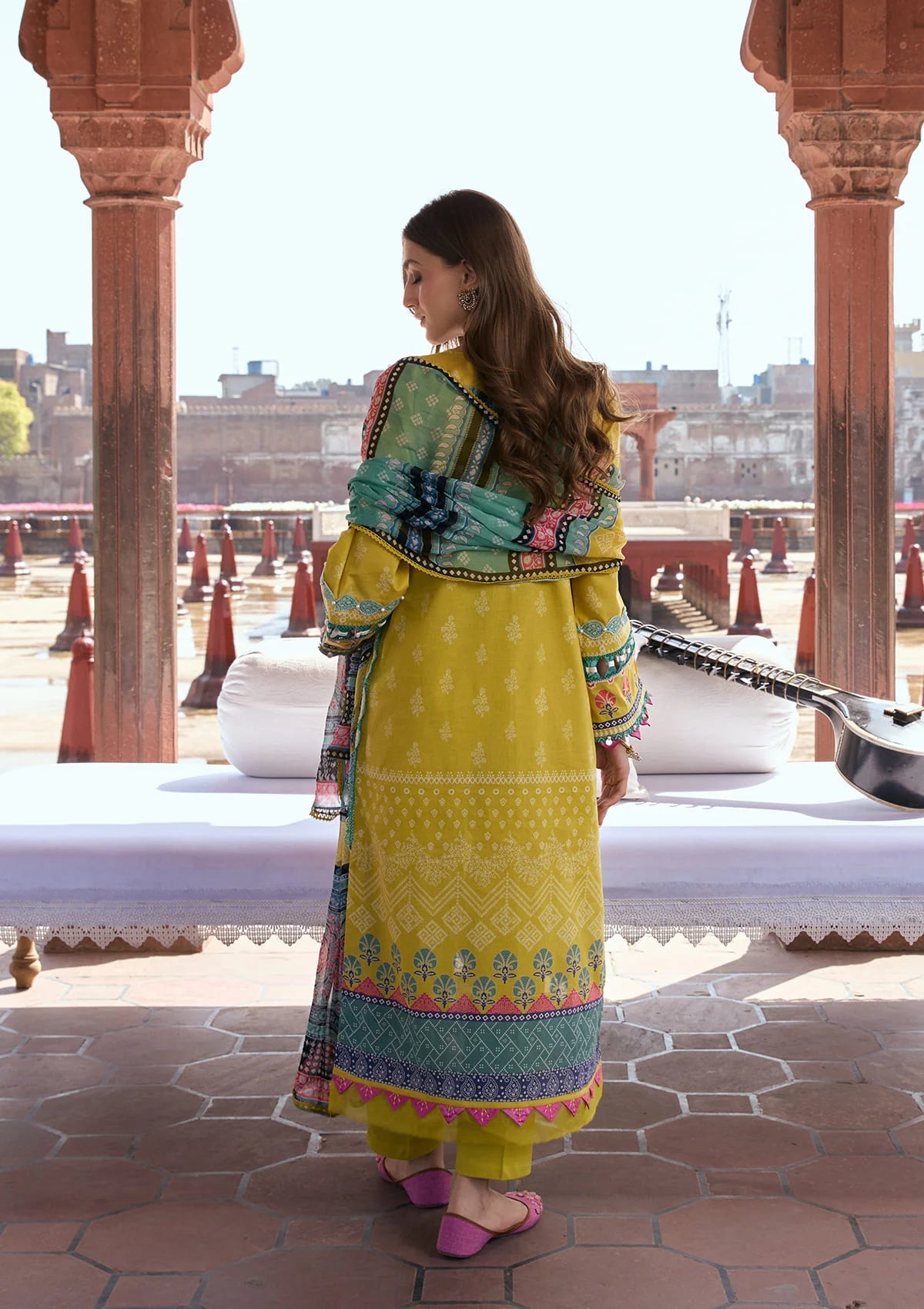 Kahf Aangan Prints Chiffon '26 – Zarafshan – Unstitched 3 Piece