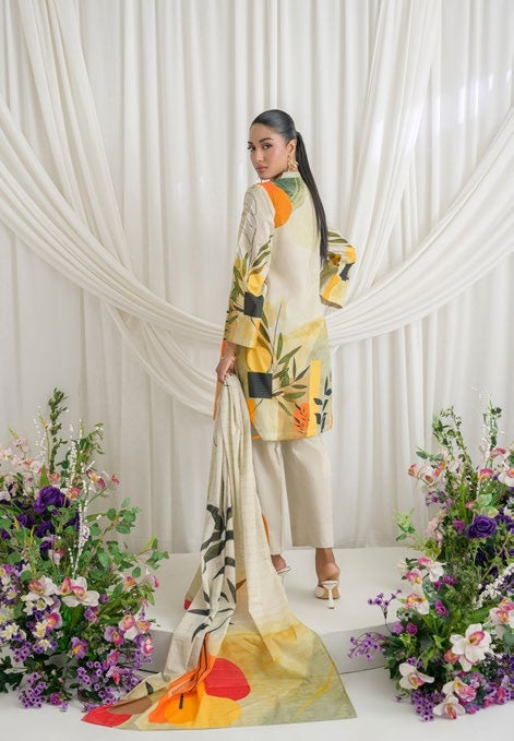 GulAhmed Sunlit Flora Mehsuri Lawn Suit