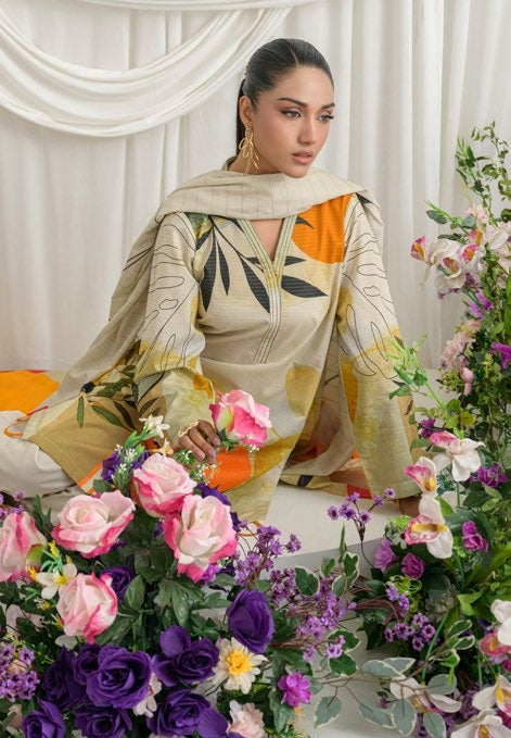 GulAhmed Sunlit Flora Mehsuri Lawn Suit