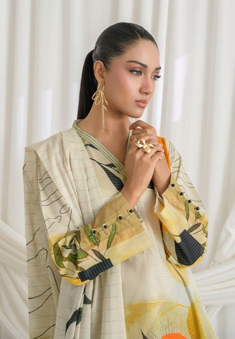 GulAhmed Sunlit Flora Mehsuri Lawn Suit