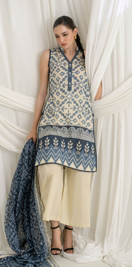 GulAhmed Blossom Thread Mehsuri Lawn Suit