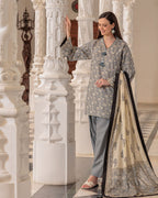 GulAhmed Elegant Drift Printed Lawn Suit