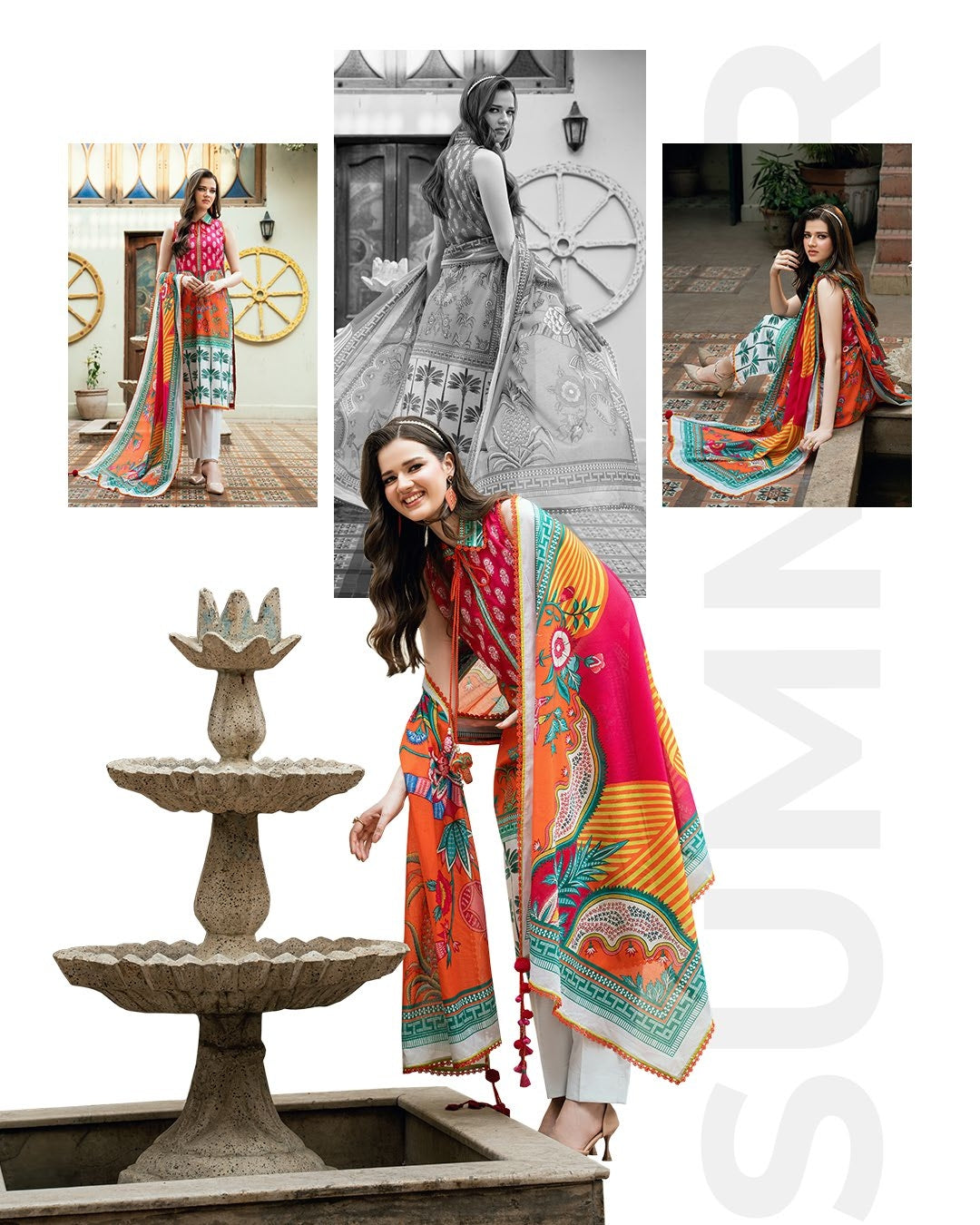 GulAhmed Luxe Petals Cross Hatch Lawn Suit