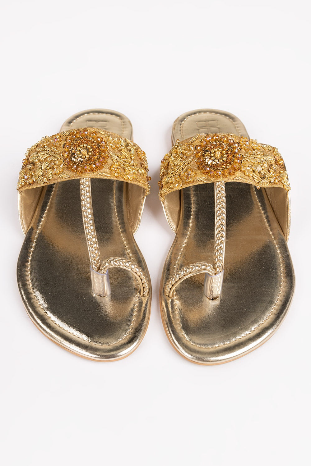 Women Golden Kolhapuri