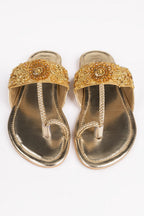 Women Golden Kolhapuri
