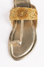 Women Golden Kolhapuri