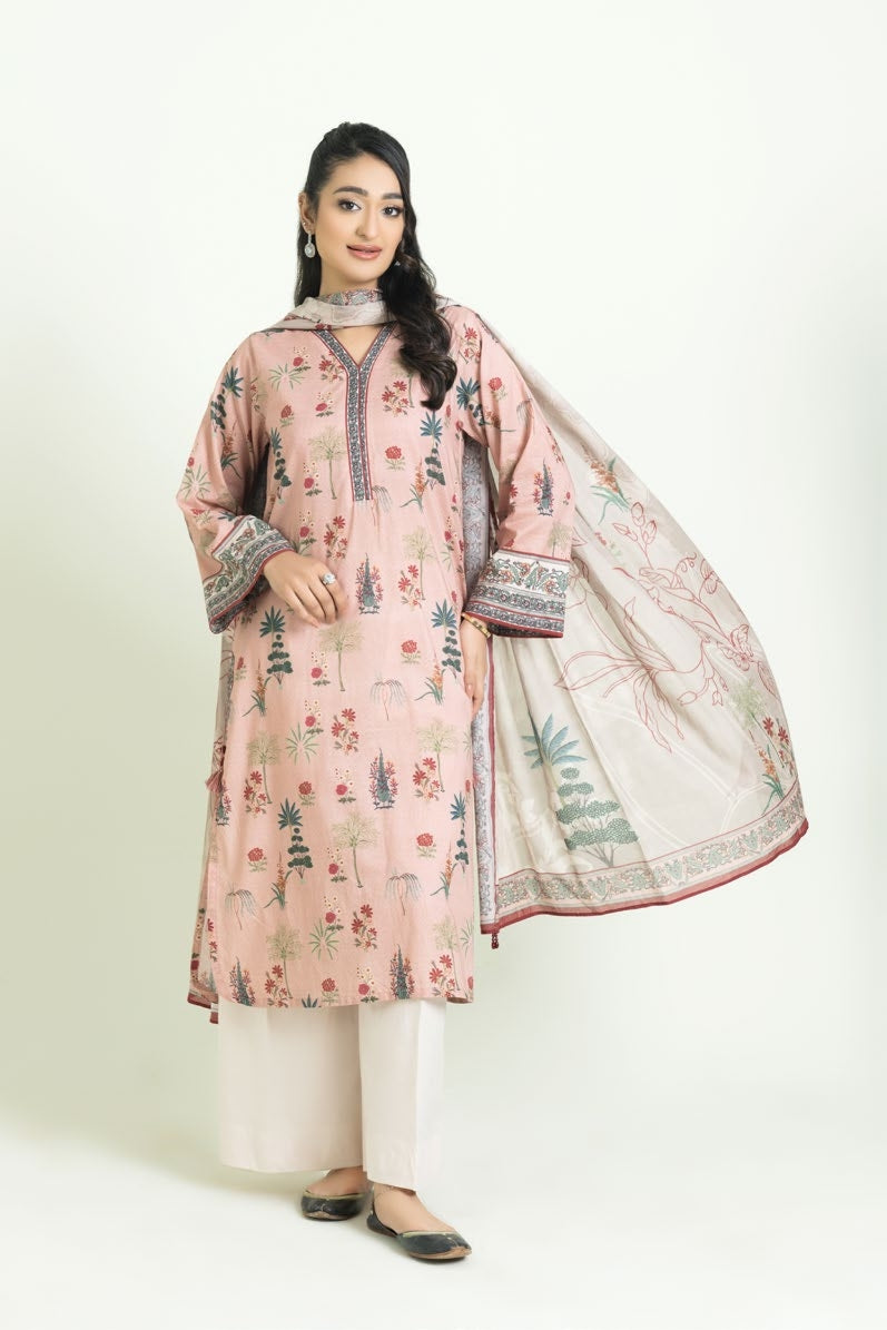 KHAS Lawn Suit Stitched2 Piece