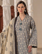 GulAhmed Elegant Drift Printed Lawn Suit