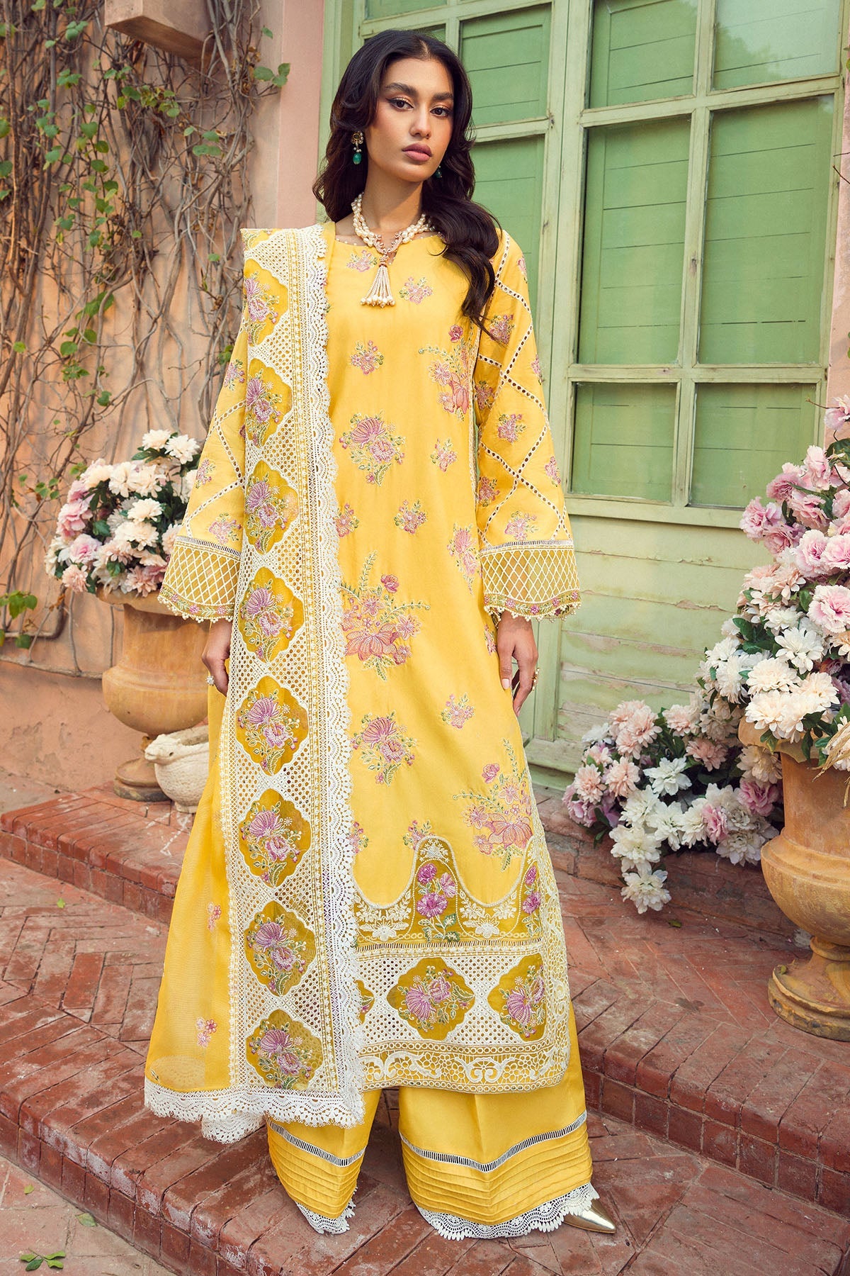 Motifz Premium Embroidered Lawn Unstitched Suit 4423-ZEMAL