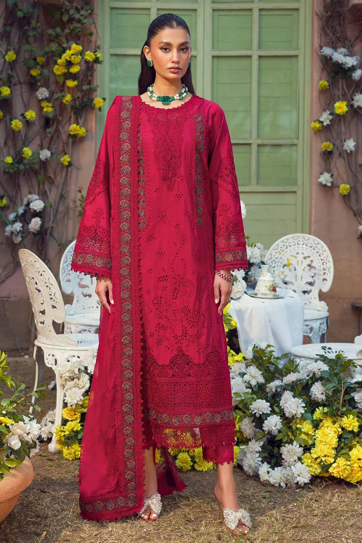 Motifz Premium Embroidered Lawn Unstitched Suit 4425-ZOHRA-JABEEN