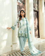 GulAhmed Garden Glow Cross Hatch Lawn Suit