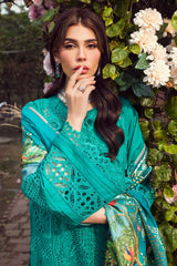 Motifz Premium Embroidered Lawn Unstitched Suit 4430-SANOBAR