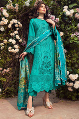 Motifz Premium Embroidered Lawn Unstitched Suit 4430-SANOBAR