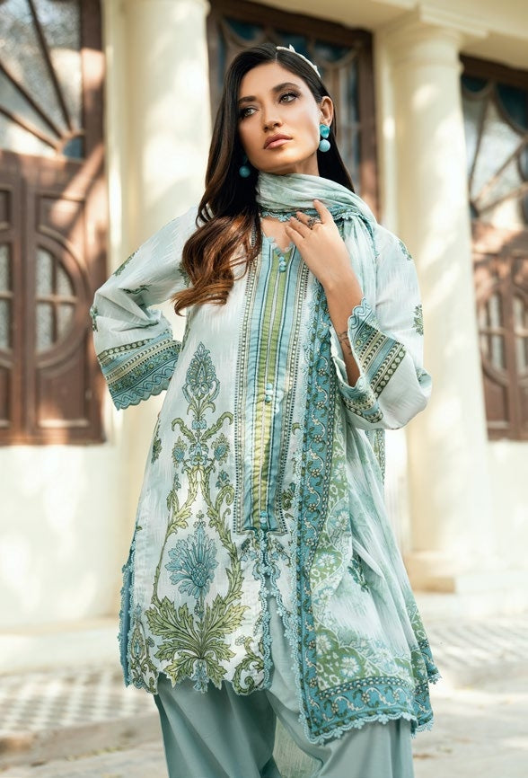 GulAhmed Garden Glow Cross Hatch Lawn Suit