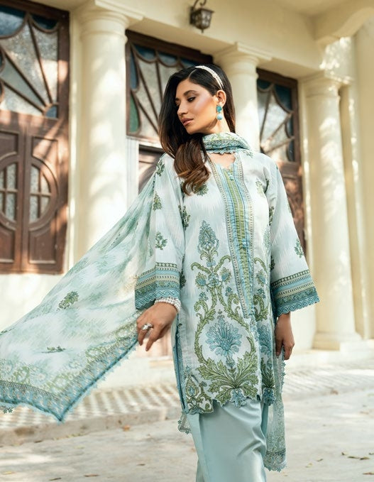 GulAhmed Garden Glow Cross Hatch Lawn Suit