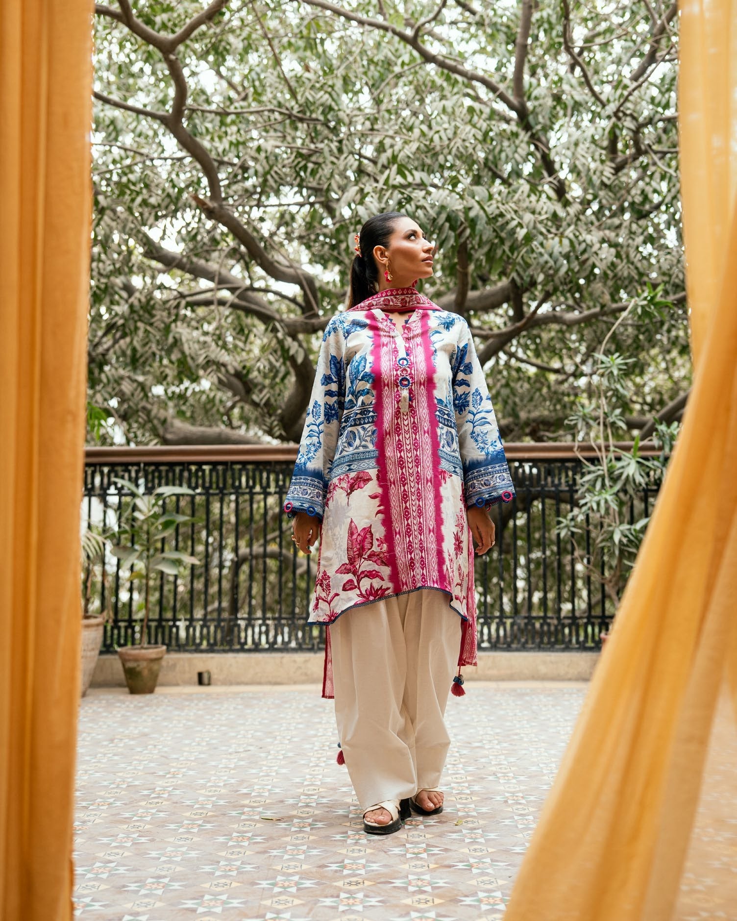 GulAhmed Stillness in Style Cross Hatch Lawn Suit