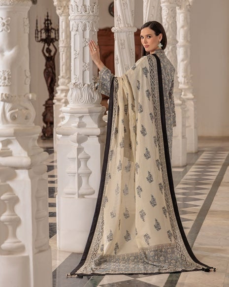 GulAhmed Elegant Drift Printed Lawn Suit