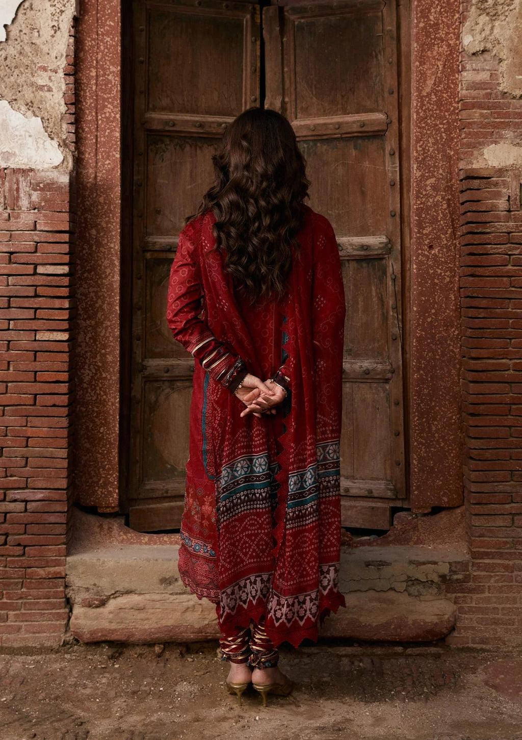 Kahf Aangan Prints Chiffon '26 – Surkh Noor – Unstitched 3 Piece
