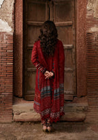 Kahf Aangan Prints Chiffon '26 – Surkh Noor – Unstitched 3 Piece