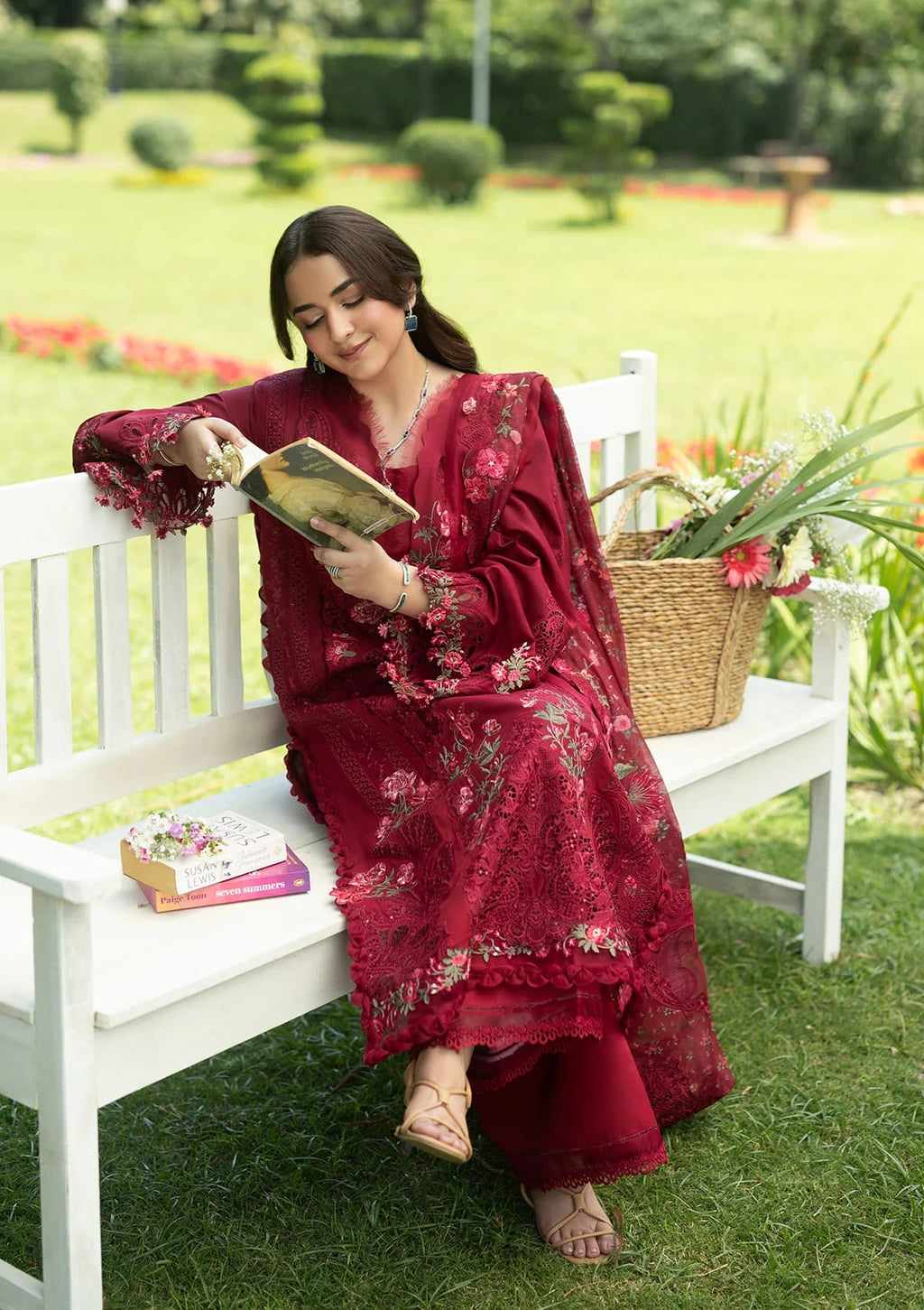Elaf Luxury Lawn Vol II '26 – Falling Petals – Unstitched 3 Piece