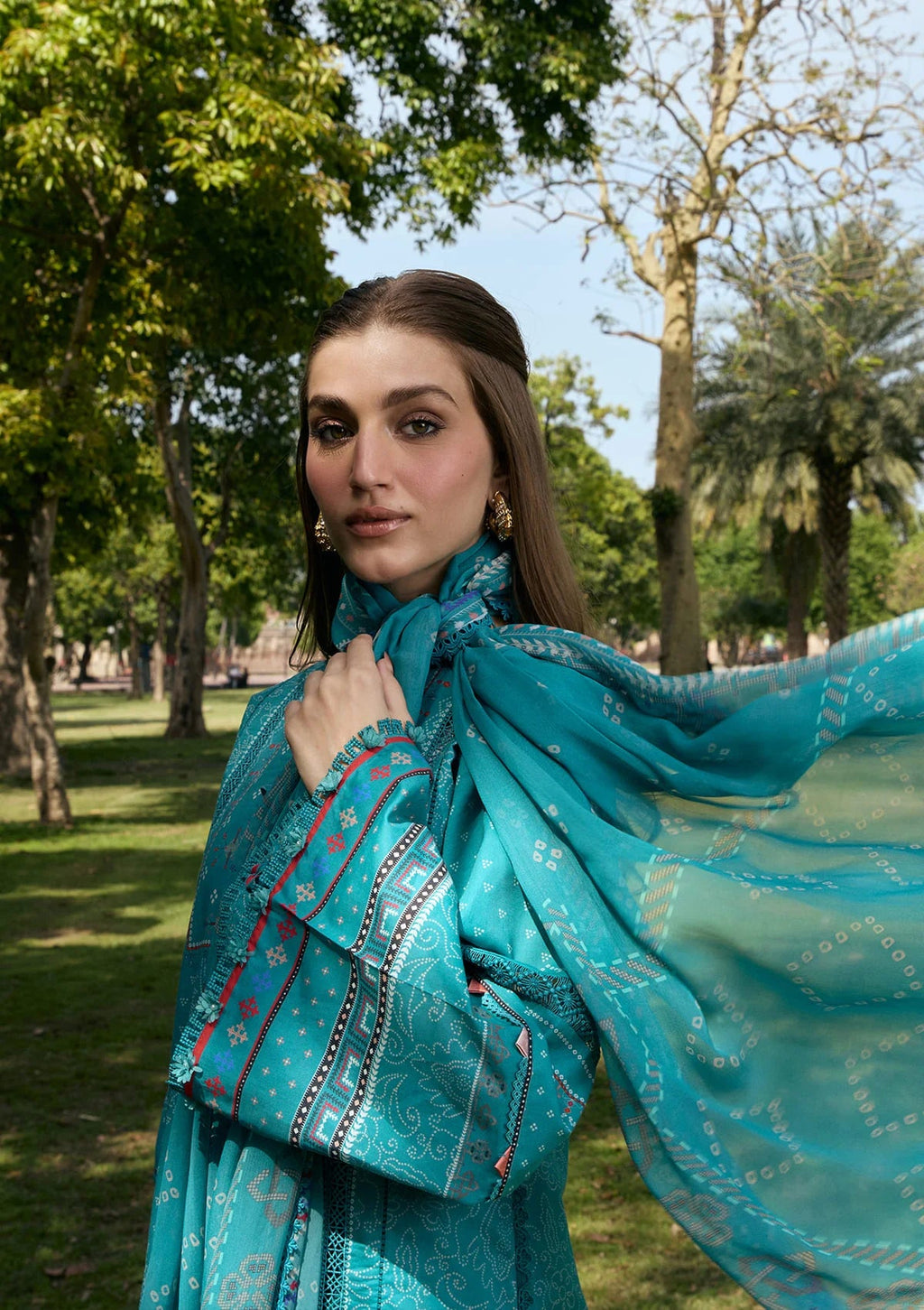 Kahf Aangan Prints Chiffon '26 – Kehkashan – Unstitched 3 Piece