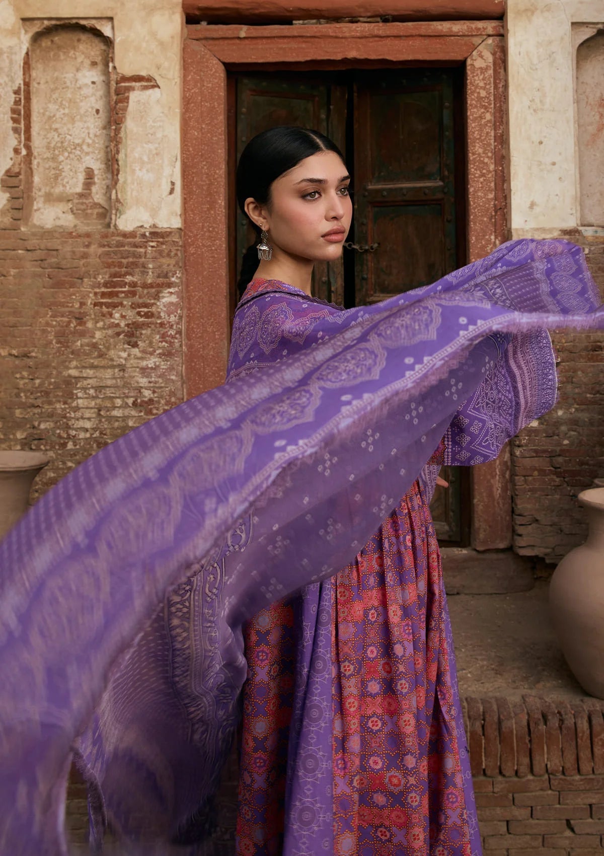 Kahf Aangan Prints Chiffon '26 – Zarmeena – Unstitched 3 Piece