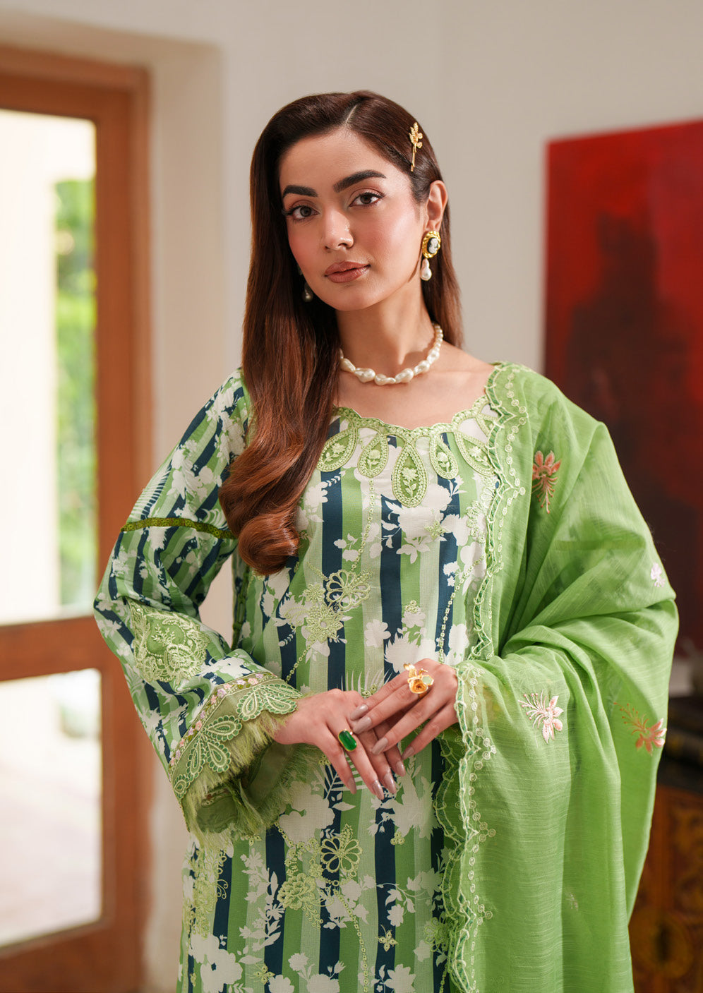 Parishay Azmir Printed Lawn 3 Piece Suit