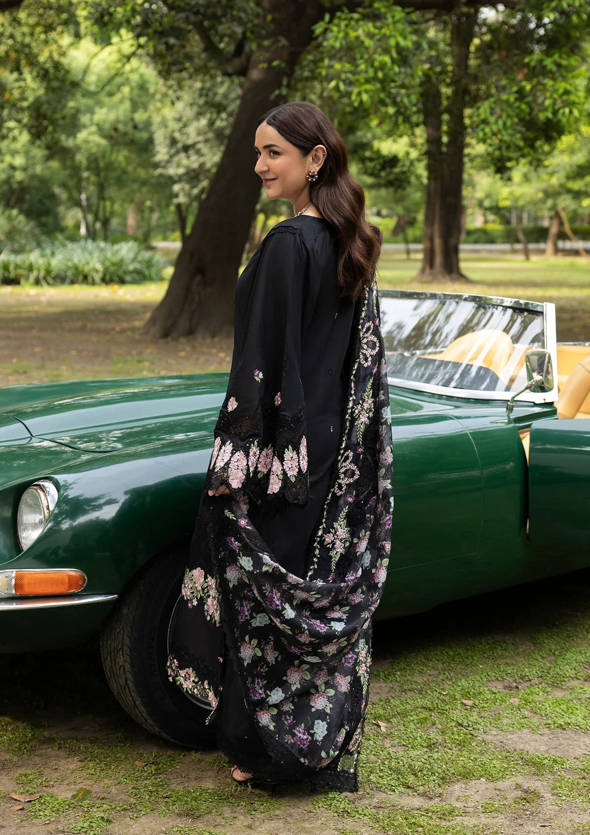 Elaf Luxury Lawn Vol II '26 – Black Mascara – Unstitched 3 Piece