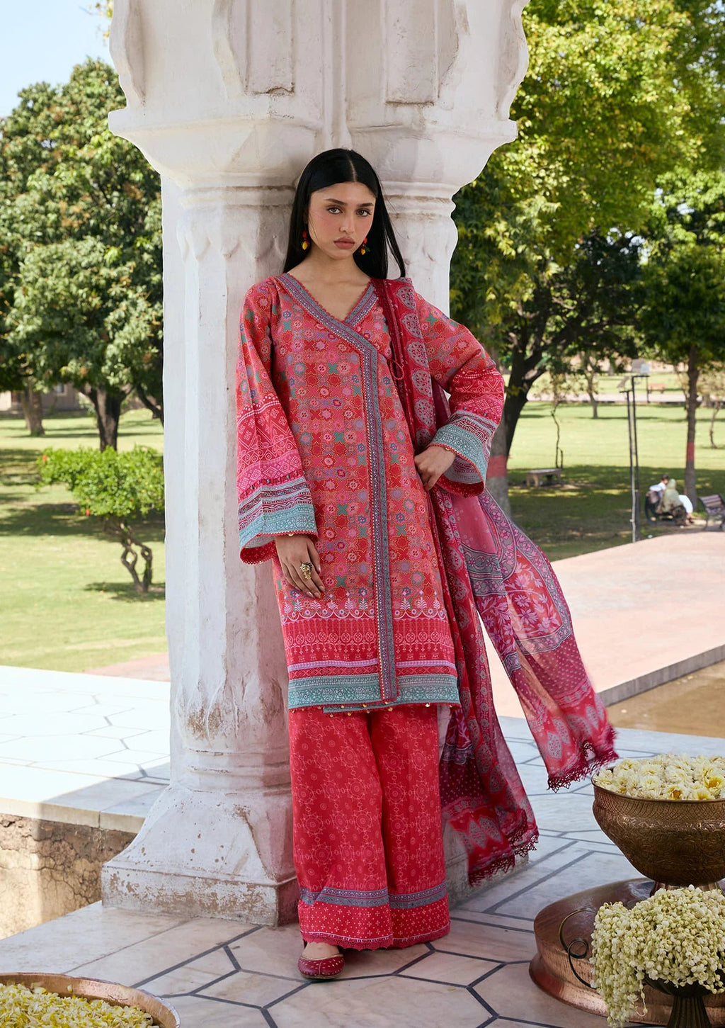Kahf Aangan Prints Chiffon '26 – Tabeer – Unstitched 3 Piece