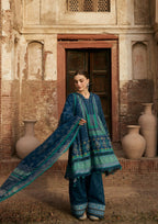 Kahf Aangan Prints Chiffon '26 – Sumbul – Unstitched 3 Piece