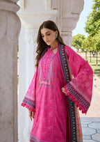 Kahf Aangan Prints Chiffon '26 – Gulnar – Unstitched 3 Piece