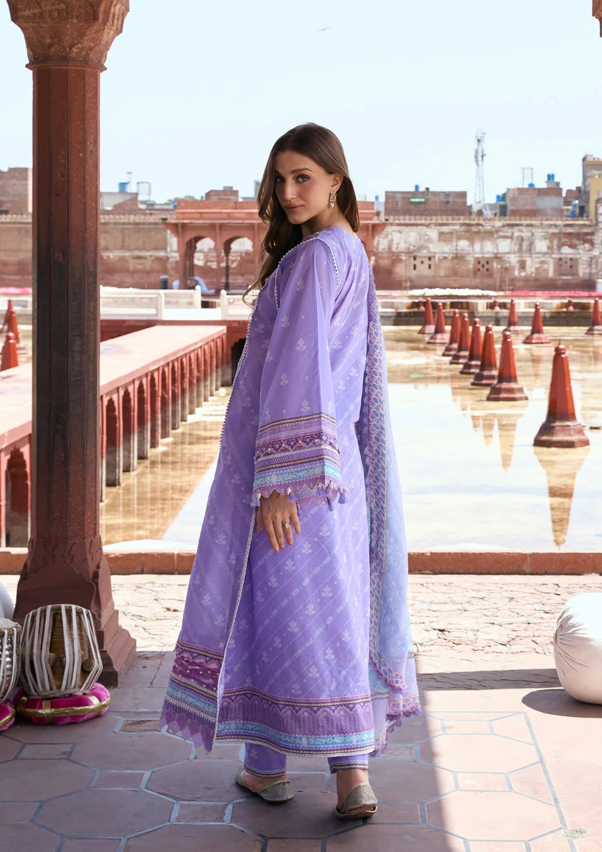 Kahf Aangan Prints Chiffon '26 – Najam – Unstitched 3 Piece