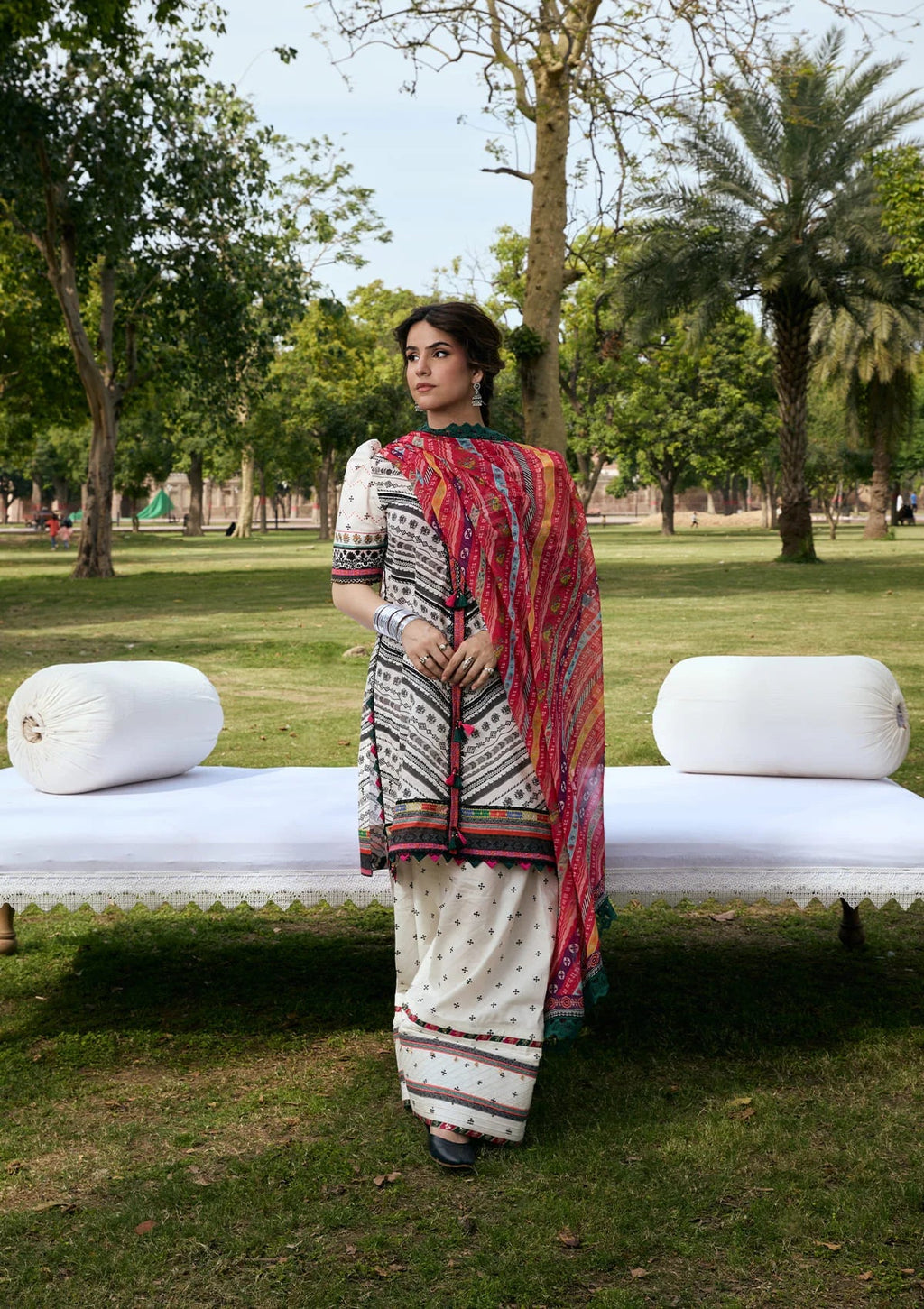 Kahf Aangan Prints Chiffon '26 – Mehruba – Unstitched 3 Piece