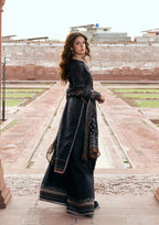 Kahf Aangan Prints Chiffon '26 – Gul e Siyah – Unstitched 3 Piece