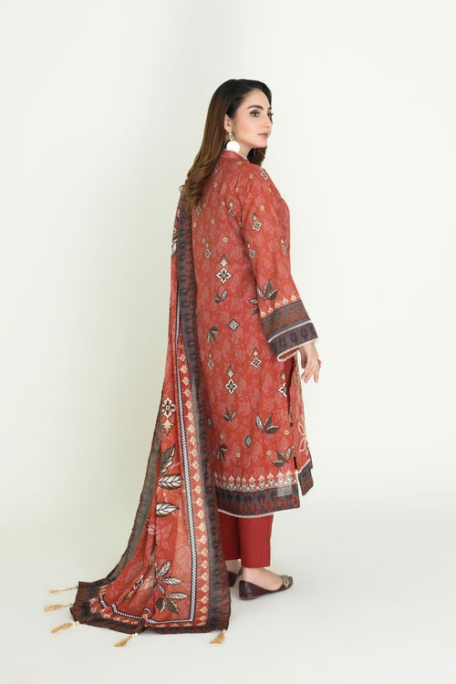 3 Piece Embroidered Lawn Suit│KHAS Amaira