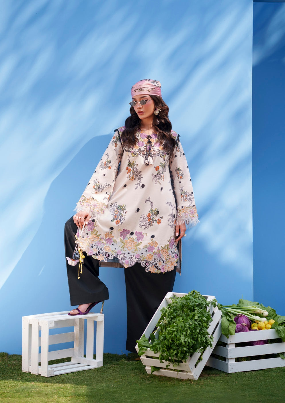 Parishay Azmir Printed Lawn 3 Piece Suit
