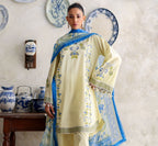 3-piece suit Fancy Embroidered│GulAhmed Lawn│Freesia
