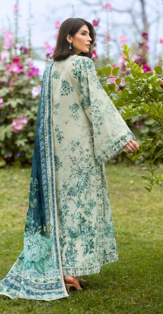 Elaf Bridgerton Daphanee Printed Lawn 3 Piece Suit
