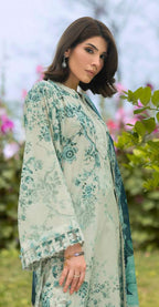 Elaf Bridgerton Daphanee Printed Lawn 3 Piece Suit