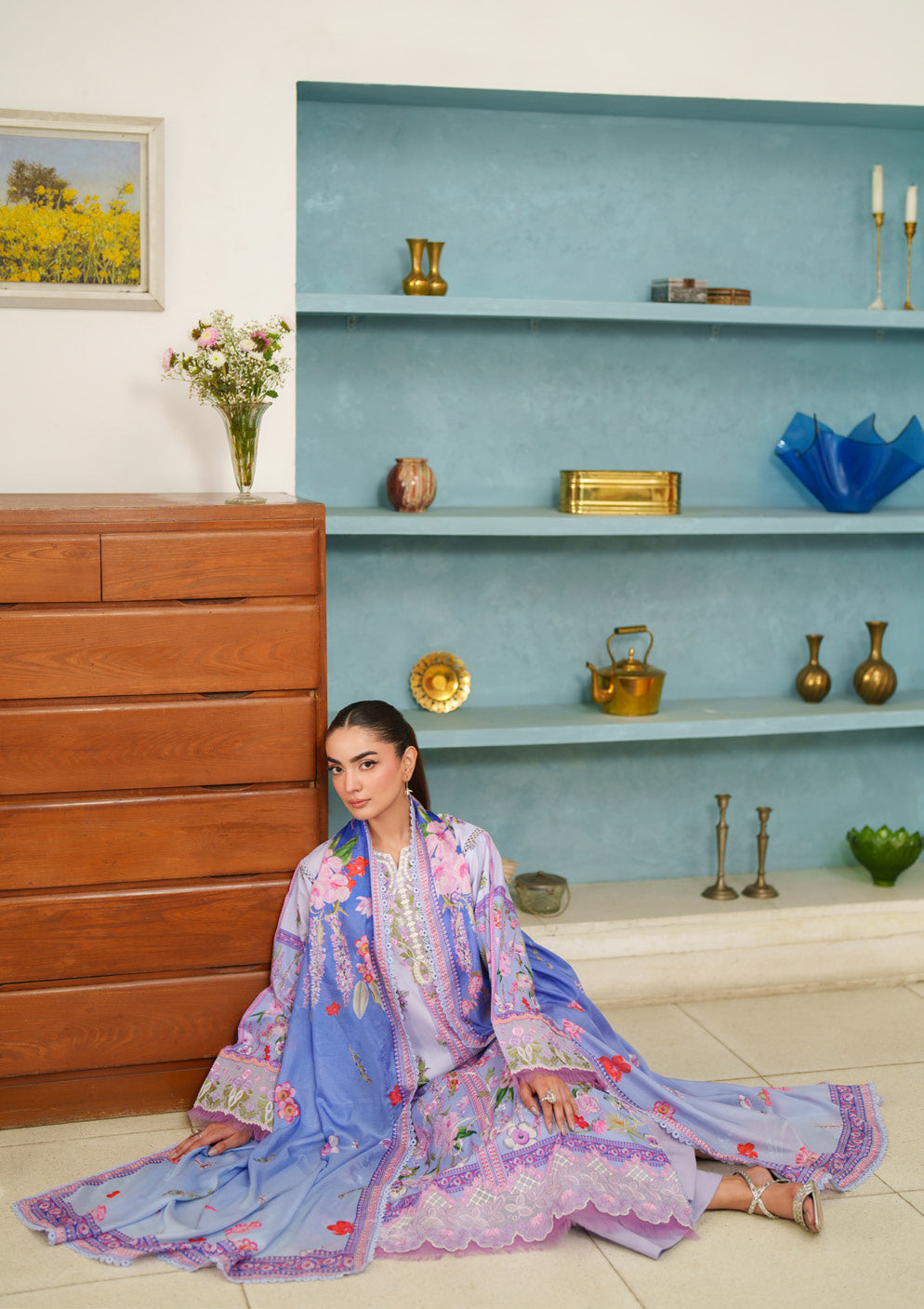 Parishay Azmir Printed Lawn 3 Piece Suit