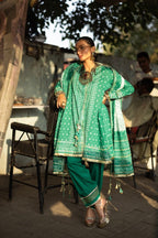 GulAhmed Chunri Printed Lawn 3 Piece Suit