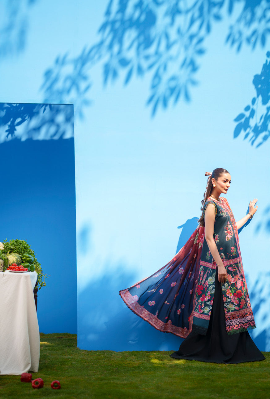 Parishay Azmir Printed Lawn 3 Piece Suit