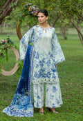 Elaf Bridgerton Fiori D'Avorio Printed Lawn 3 Piece Suit