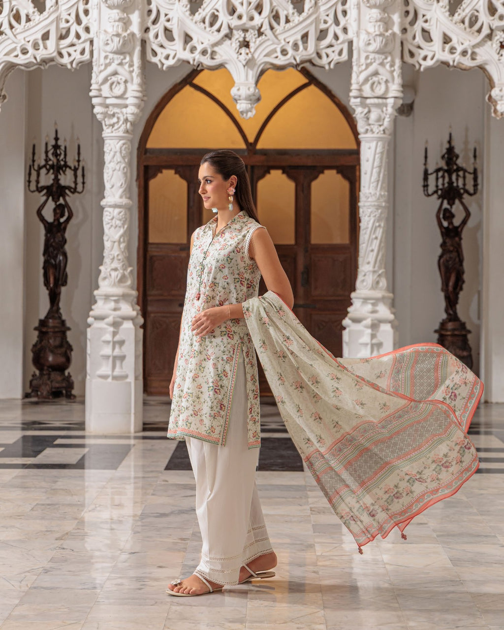 GulAhmed Sunlit Flora Printed Lawn Suit