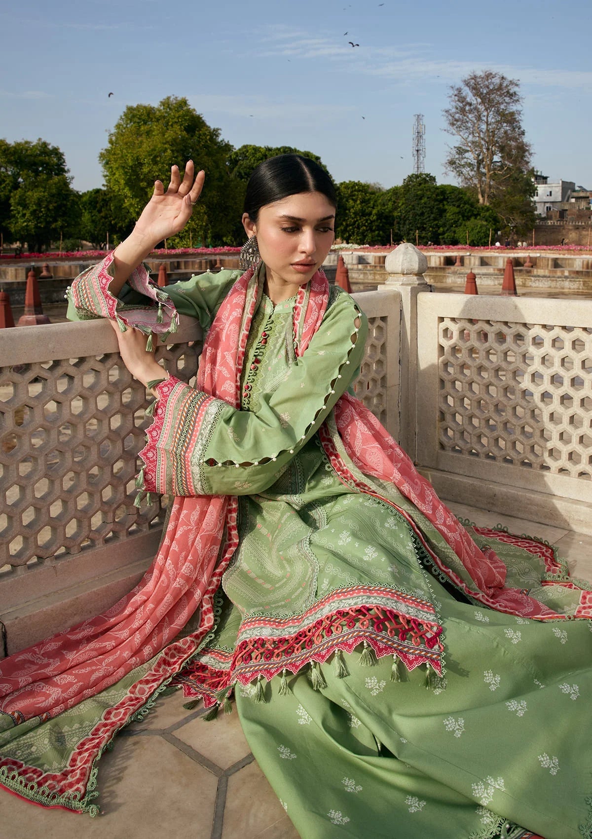 Kahf Aangan Prints Chiffon '26 – Gul Bahar – Unstitched 3 Piece